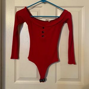 Cute red bodysuit!